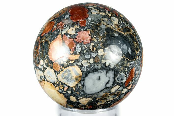 Polished Maligano Jasper Sphere - Excellent Polishing #308794